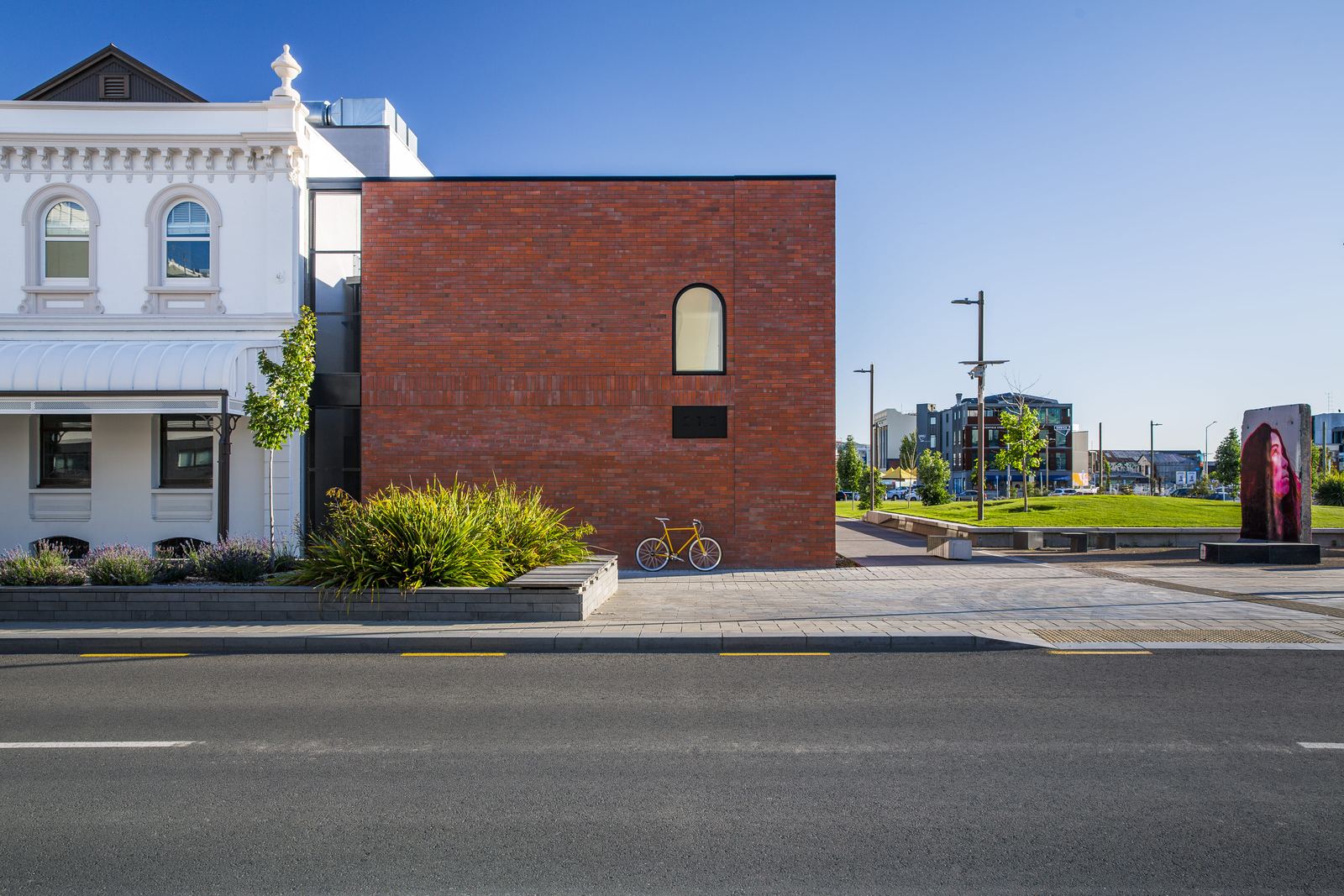 Ōtākaro East Frame Housing, 212 Cashel – Christchurch medium-density housing with brick detailing by AW Architects