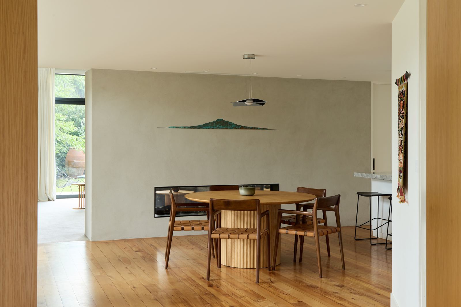 Tai Tapu lakeside home alteration with oak, cedar and clay plaster interiors by AW Architects – image 7