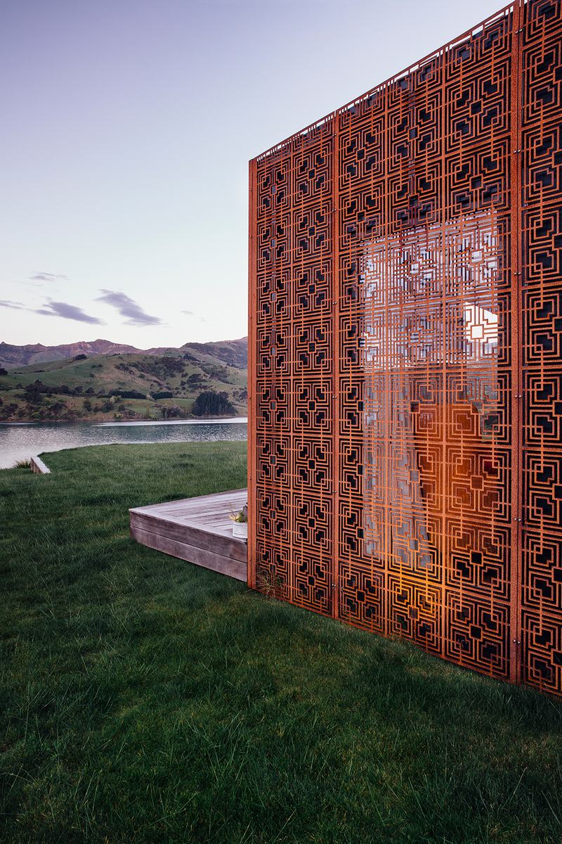 Kingfisher Point, Akaroa – angular cedar and Cor-Ten home on Banks Peninsula by AW Architects – image 5