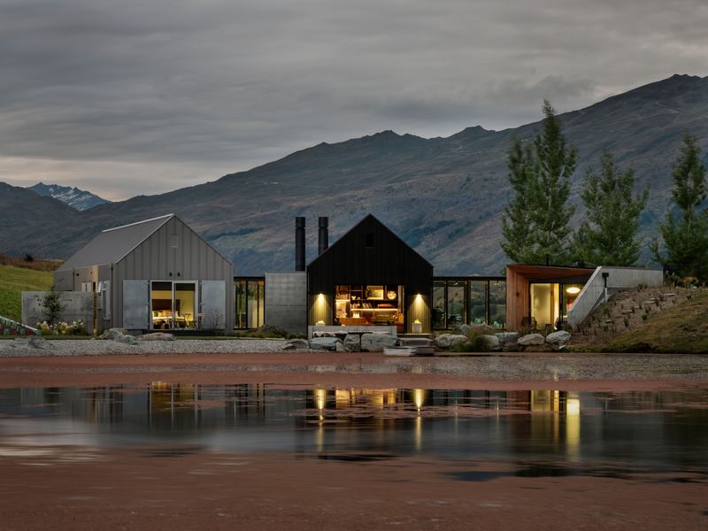 Lake House, Arrowtown – three-pod home with sheltered courtyards by AW Architects – image 2