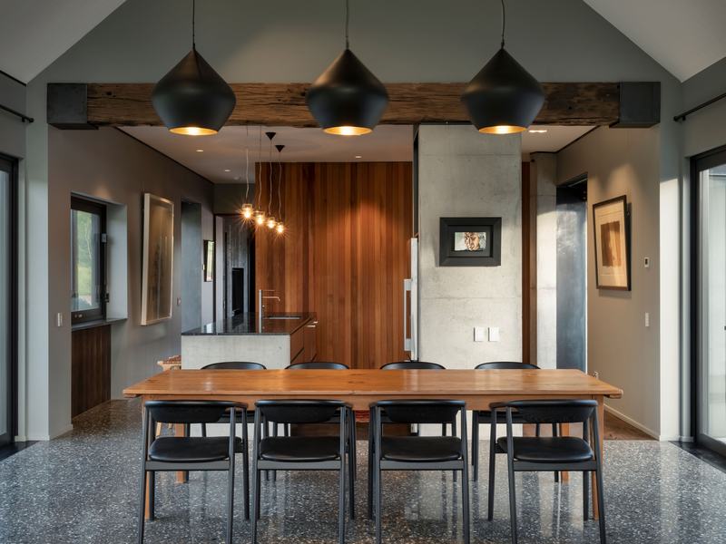 Lake House, Arrowtown – three-pod home with sheltered courtyards by AW Architects – image 6