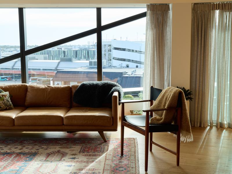 200 High Street Residence, Christchurch – Level 6 city apartment with folding roof and Port Hills views by AW Architects – image 8