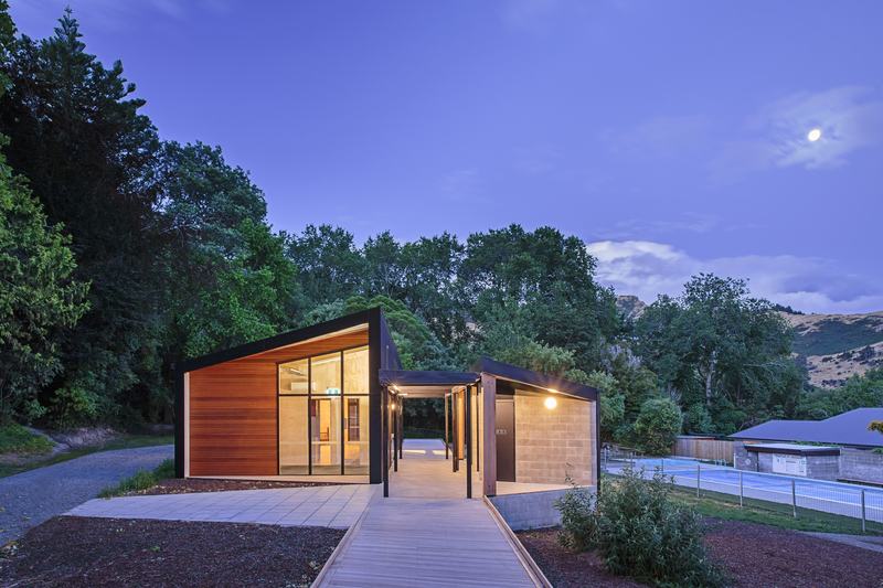 Governors Bay Community Centre – cedar and steel community building by AW Architects – image 2