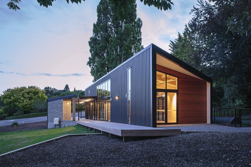 Governors Bay Community Centre – cedar and steel community building by AW Architects – image 3