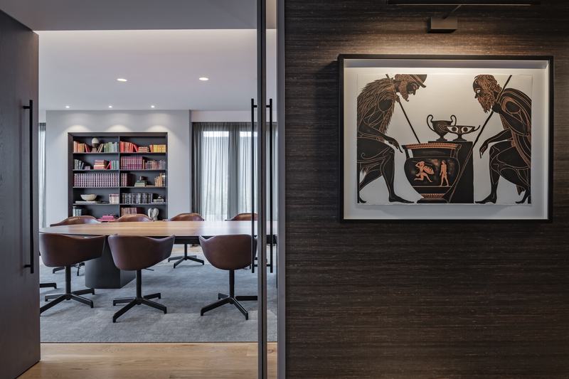 Mainland Capital office – Christchurch workplace with leather, timber and brass interiors by AW Architects – image 3