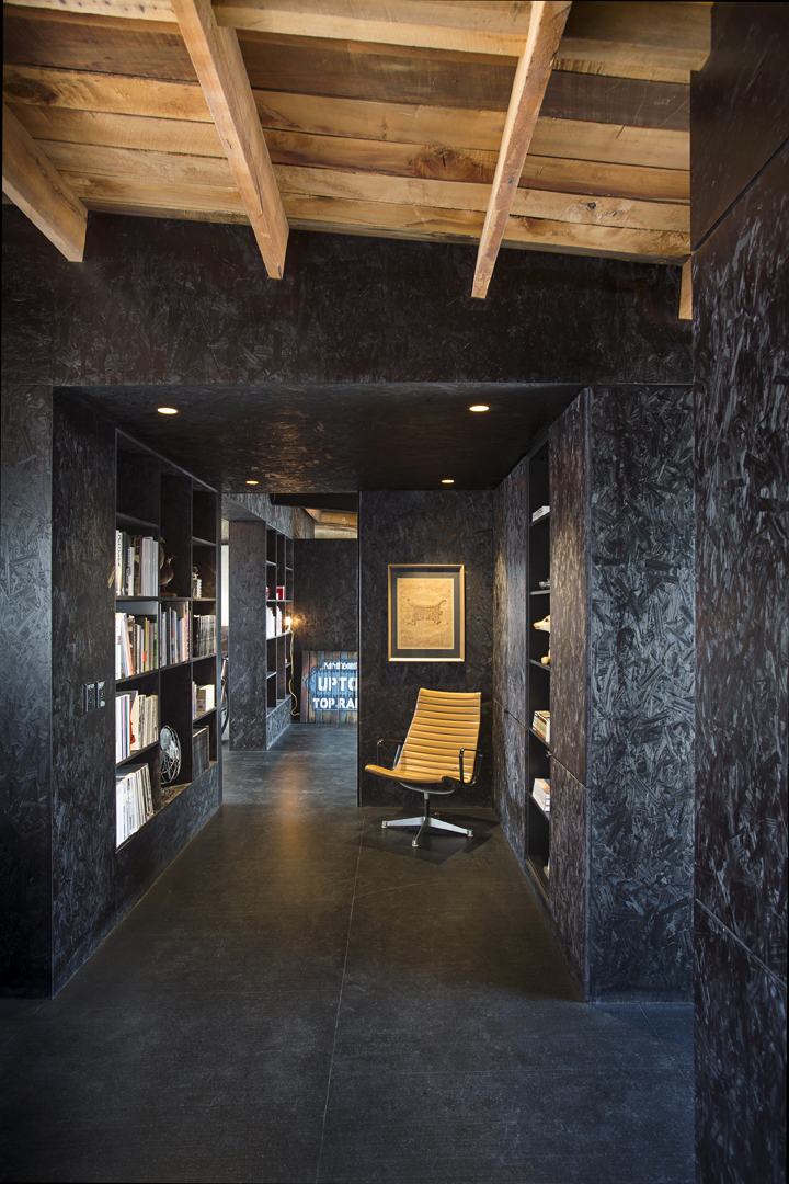 St Asaph Studio – Christchurch shared studio with exposed rimu and bold colour by AW Architects – image 3