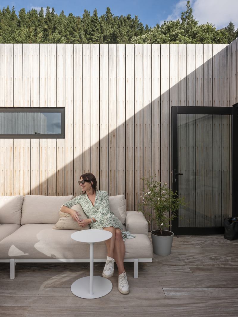 Ocean View Terrace House, Sumner – prefabricated family home with oak interiors and valley views by AW Architects – image 3
